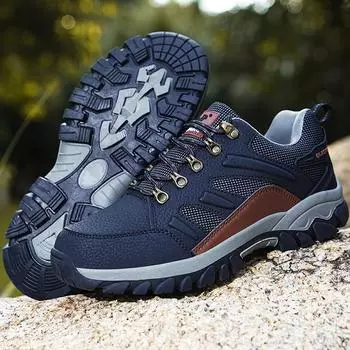 37-47 Большие походные ботинки для двоих Повседневная походная обувь с плюшевой изоляцией Низкие хлопковые ботинки Зимние ботинки 37 чёрный