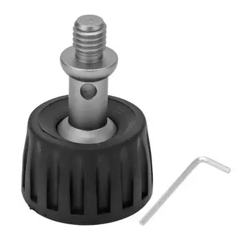 37 мм резиновая подставка для ног монопода с большим основанием, опорная подставка для ног из нержавеющей стали, резьба 38 дюймов