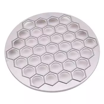 37 отверстий, инструменты для изготовления пельменей, равиоли, алюминиевые пельмени, кухонные инструменты для самостоятельного изготовления кондитерских пельменей One Size серебряный