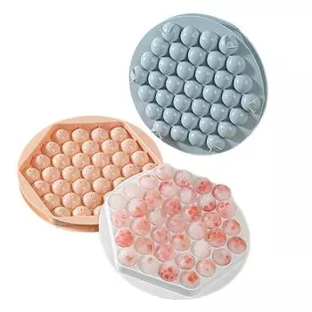 37 сеток, форма для ледяного шара, круглая форма для лотка для кубиков льда, форма для виски, коктейля, бара, паба, вина, многоразовая форма для изготовления льда своими руками синий