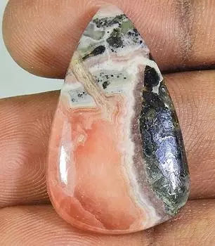 37Cts. Натуральный родохрозит груша кабошон россыпью драгоценный камень 19X30X06MM PP-1002