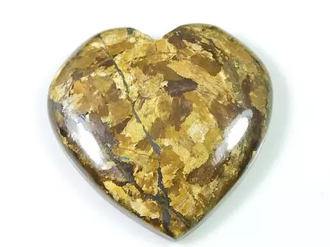 37Cts. Сердце бронзит метафизический лечебный кристалл россыпью драгоценный камень 26X27X05MM SK-1596