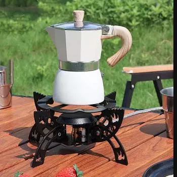 3800 Вт Кемпинговая плита Ветрозащитная Газовая горелка для кемпинга Туристическая Кемпинговая горелка ЕмкостьЛегкая Кемпинговая Портативная Печь для Барбекю