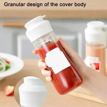 380 мл бутылка для соуса с легко открывающейся крышкой, прозрачный пластиковый силиконовый диспенсер для соуса для домашней кухни белый