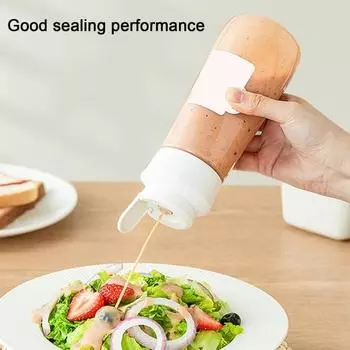 380 мл бутылка для соуса с легко открывающейся крышкой, прозрачный пластиковый силиконовый диспенсер для соуса для домашней кухни белый