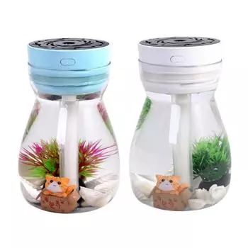 380 мл Портативный для Nano Electric Air Humidifier Air Diffuser с Lig синий