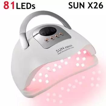 380 Вт сушилка для ногтей SUNX26 MAX лампа для ногтей УФ-светодиодная лампа для маникюра машина для отверждения гель-лака дизайн ногтей US белый