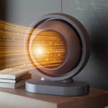 380 Вт вентилятор горячего воздуха электрический нагреватель портативный настольный нагревательный прибор умный регулируемый термостат PTC вентиляторный нагреватель для домашнего офиса us серый