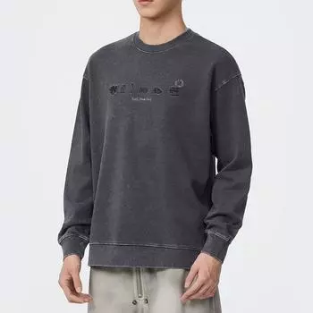 380G Осенний американский ретро-свитер с круглым вырезом, мужской свободный большой размер, молодежная одежда с длинными рукавами, модная верхняя одежда M