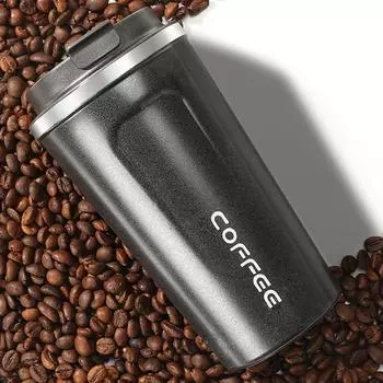 380ml/500ml Coffee Mug Vacuum Drinking Mug Automobile Mugs 304 Stainless Steel Direct Drinking Water Bottle Thermal Kettle Cup 350ml