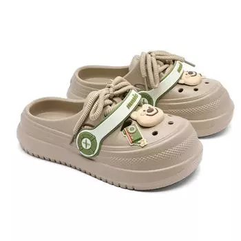 3823 Музыкальная петля для ремешка обувь модные шнурки толстая подошва нескользящие сумка голова крутые тапочки 35/36