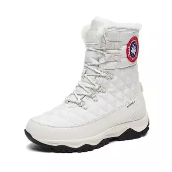 3883 Winter outdoor hiking shoes, piled thickened non-slip and wear-resistant autumn and winter cotton shoes, men s and women s down snow boots 35-Female code