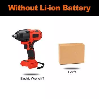 388VF 1200 Нм Электрический ударный гайковерт Бесщеточный ключ Перезаряжаемый литий-ионный аккумулятор 1/2 дюйма для автомобильных шин Беспроводные электроинструменты Only machine