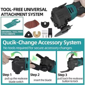 388VF Беспроводные осциллирующие многофункциональные инструменты, электрические триммерные пилы для дома, сделай сам, аккумуляторная деревообработка для Makita, батарея 18 В 1*Battery