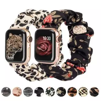 38/40/41 мм 42/44/45 мм ремешок для наручных часов, разноцветные аксессуары для часов, тканый мягкий эластичный сменный ремешок для умных часов для Apple Watch 8 42/44/45mm