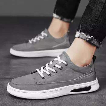 38-44 Лето 2025 Новые дышащие парусиновые мужские туфли Спортивные повседневные модные молодежные кроссовки 38