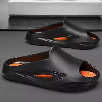 38-45 Мужские Большие Модные Мягкие Дно Однорядные Домашние Тапочки Пляжные Сандалии 38/39 белый