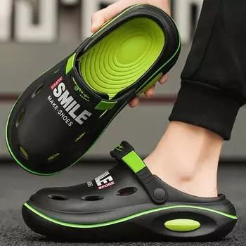 38-45 Мужские Большие Модные Мягкие Тапочки Baotou Для Дома Пляжная Обувь Сандалии Для Отдыха На Природе Пещерная Обувь 38/39 белый