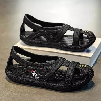 38-45 Мужские Большие Размеры Легкие Модные Однотонные Повседневные Домашние Тапочки Уличная Пляжная Обувь Сандалии 38/39 белый