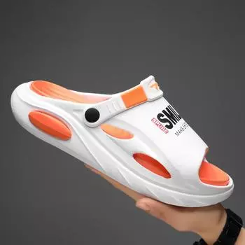 38-45 Мужские Большие Размеры Модные Повседневные Домашние Тапочки One Line Drag Уличная Пляжная Обувь Сандалии 38/39 белый