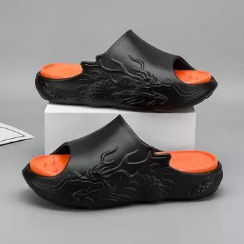 38-45 Мужские Большие Размеры Модные Ультра Легкие Мягкие Подошвы Тапочки Домашние Повседневные Тапочки Сандалии 38/39 белый