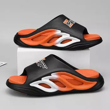 38-45 Мужские модные тапочки на мягкой подошве больших размеров Домашние повседневные тапочки Пляжные сандалии 38/39 белый