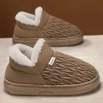 38-45 Зимние ботинки с добавлением флиса для тепла Повседневная обувь с хлопковой подкладкой для мужчин Роскошные дизайнерские теннисные туфли для мужчин Износостойкие 38-39 чёрный