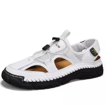 38-46 летние сандалии унисекс мужские повседневные сандалии с закрытым носком женские повседневные кроссовки большого размера сандалии для мужчин мужские походные сандалии 39 хаки