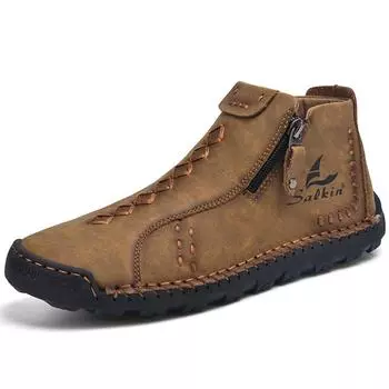 38-48 6 Мужские ретро-ботинки Повседневная обувь Повседневная обувь Большого размера Легкая обувь Ботильоны 38 белый