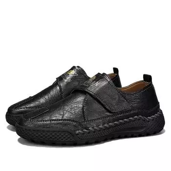 38-48 Men s Classic Fashion Casual Leather Shoes Retro Outdoor Low Cut Men s Leather Shoes Casual Shoes 38