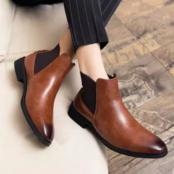 38~48 Новые мужские роскошные деловые туфли для офиса для мужчин, повседневные дизайнерские брендовые уличные формальные кожаные зимние армейские ботинки, кроссовки 6