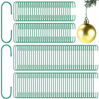 38/50/62mm Christmas S-Shaped Hooks Holders Xmas Tree Balls Hanging Pendant for Home Navidad New Year Ornaments Party Decoration