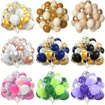38/50 шт. латексные шары с конфетти для украшения дня рождения, свадьбы, детского душа, прозрачные воздушные шары на День святого Валентина 12INCH