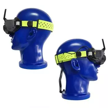 38-миллиметровый ремешок на голову, универсальный, два в одном, съемный сменный ремешок на голову, фиксирующий ремень для очков Avata Goggles 2 чёрный