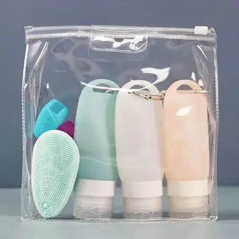 38 мл 60 мл 90 мл пустая бутылка силиконовый дорожный набор упаковка пресс бутылка для лосьона шампуня ванны маленькие контейнеры для образцов синий зеленый