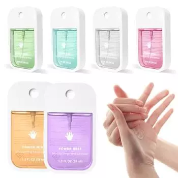 38 мл дезинфицирующее средство для рук спрей для детей и взрослых алоэ мандариновый чай ваниль перечная мята красный