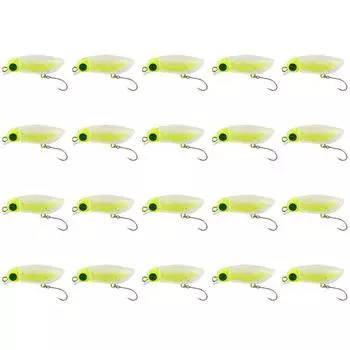 38 мм 2,3 г насекомое микроприманка светящаяся мини плавающая приманка для ловли форели (зеленый)