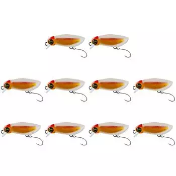 38 мм 2,3 г насекомое микроприманка светящаяся мини плавающая приманка для ловли форели (желтый)