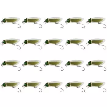 - 38 мм 2,3 г насекомое микроприманка светящаяся плавающая приманка для ловли форели (Темно-зеленый)