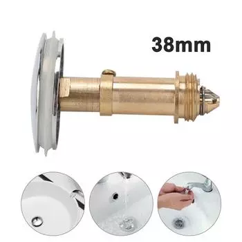 38 мм заглушка для раковины хромированная пружинная задвижка Clack высокое качество