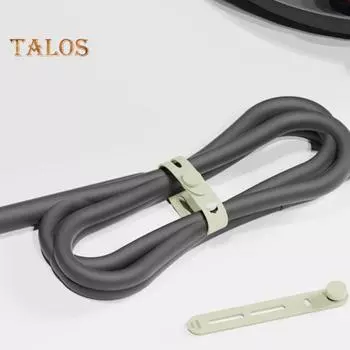 38 шт./компл. силиконовая кабельная стяжка с возможностью записи этикетка для наушников телефон шнур питания ремешок для связывания многоразовый эластичный органайзер для проводов чёрный