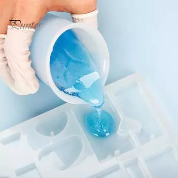 38 шт./компл. силиконовый мерный стакан 100/250 мл чашки для смешивания смолы палочки для перемешивания пипетки рукава для пальцев многоразовые DIY эпоксидная смола поделки изготовление ювелирных изделий A