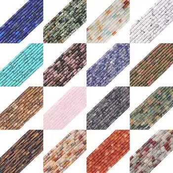 38 см мини-трубка из натурального камня в форме агата, кварца, аметиста, бусины для DIY, модные ювелирные аксессуары, 15 дюймов/нитка Lapis Lazuli