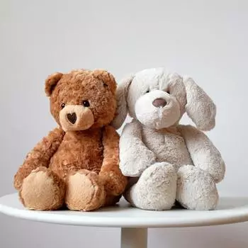 38 см Высококачественный мягкий плюшевый мишка, обнимашка, собака, щенок, плюшевые животные, детские игрушки для успокоения детей, рождественские подарки 38cm