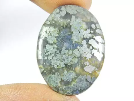 38Cts. НАТУРАЛЬНЫЙ СУПЕРМАРКАЗИТ ОВАЛЬНЫЙ КАБОШОН 25X33X03 ММ ДРАГОЦЕННЫЙ КАМЕНЬ РОССЫПЬЮ SK-579