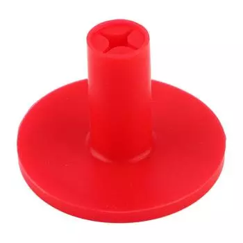 38mm Golf Rubber Tee Holder Golf Training Aid for Driving Range and Practice MatRed
