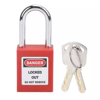 38MM Lockout Tagout Lock Anti?Конструкция изоляции стальной балки Skid, устойчивая к коррозии, навесной замок с 2