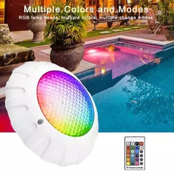38W LED Underwater Swimming Pool Lights RGB Color Changing AC12V IP68 Waterproof Lamp with Remote Controller Submersible Light