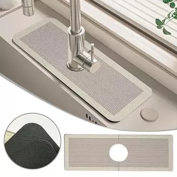 38x13,8 см быстросохнущий коврик для столешницы в ванной комнате диатомовый грязепоглощающий коврик для слива крана