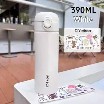 390 мл термос для девочек из нержавеющей стали термокружка для кофе термокружка для питья 390ml